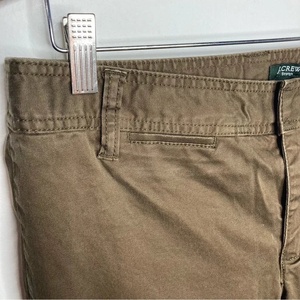 J. Crew City fit brown cropped‎ pants size 8